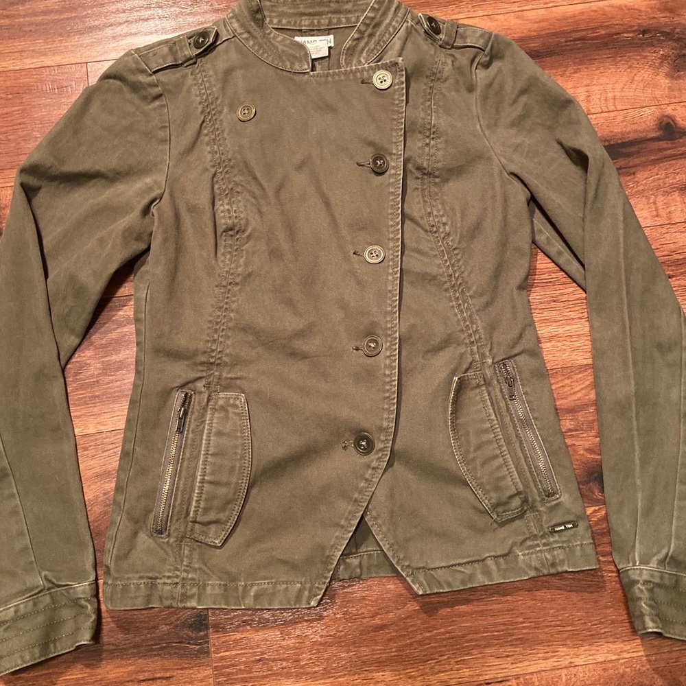 Hang Ten Army Green Military style Jacket Sz. S